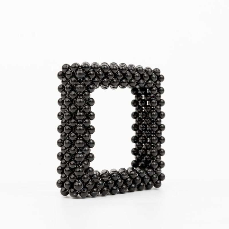 Awan Beaded Bangle - Black