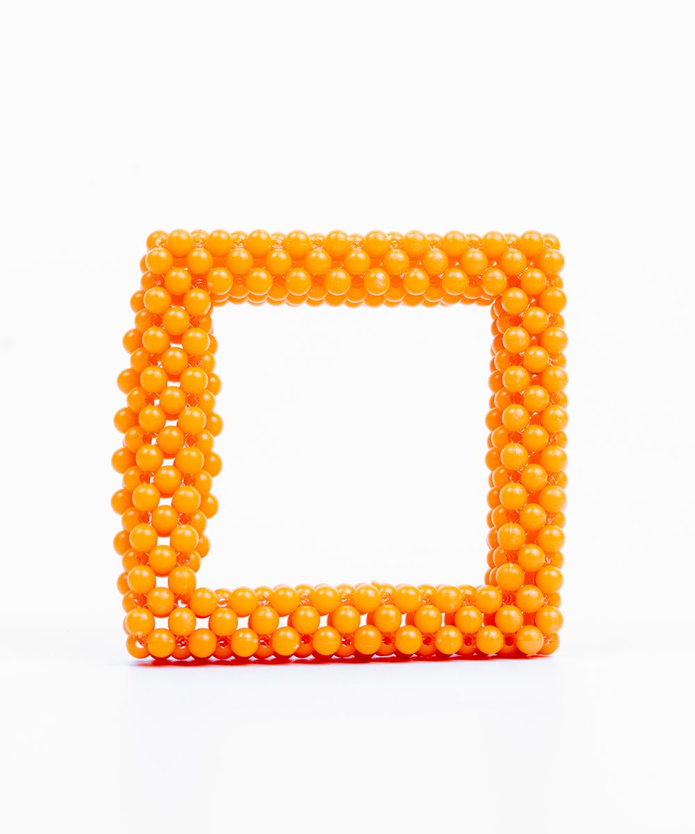 Awan Beaded Bangle - Orange